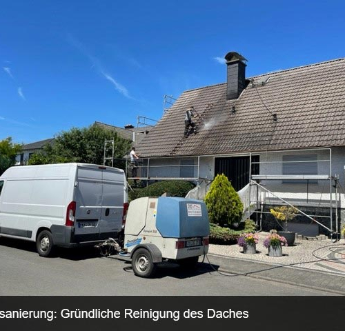 Dachbeschichtung und Malerarbeiten, Einfamilienhaus