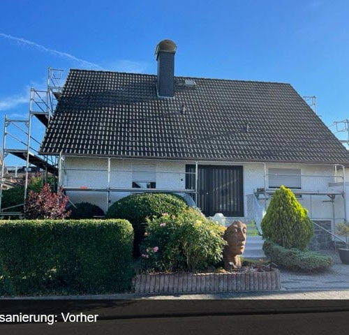 Dachbeschichtung und Malerarbeiten, Einfamilienhaus