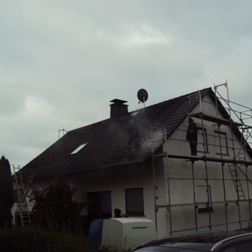 Dachsanierung bei Solaranlage