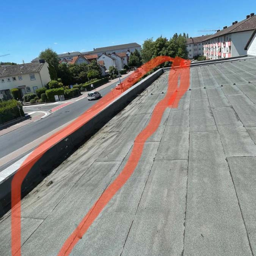 Flachdach Instandsetzung der Feuerwehr im Maintal