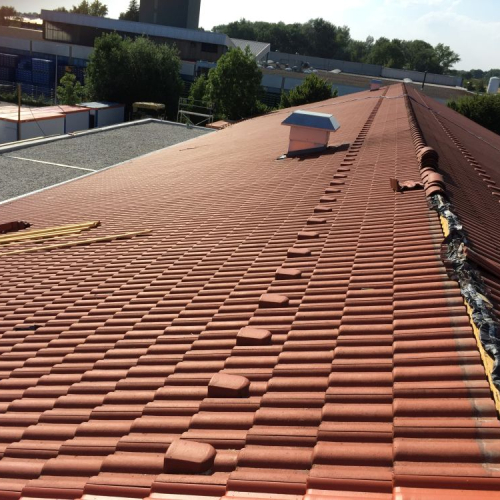 Dachreinigung und Beschichtung bei Lidl Ingolstadt