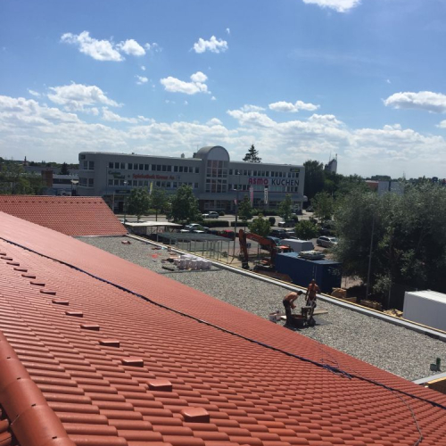 Dachreinigung und Beschichtung bei Lidl Ingolstadt
