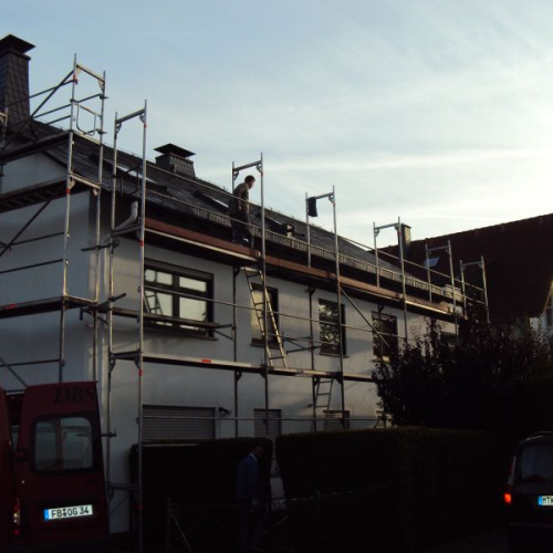Sanierung und Beschichtung eines Kunstschiefer-Daches