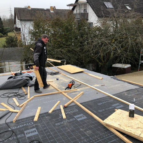 160m² Asbest Wellplatten Eternit Dachsanierung