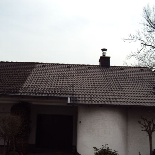 Dachsanierung bei einem Doppelhaus