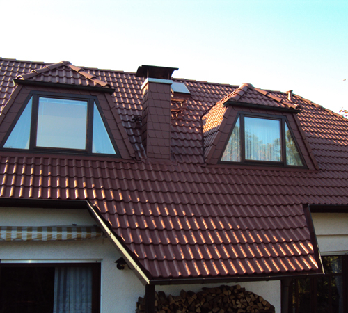Oberflächensanierung von Betonziegeln Rotbraun